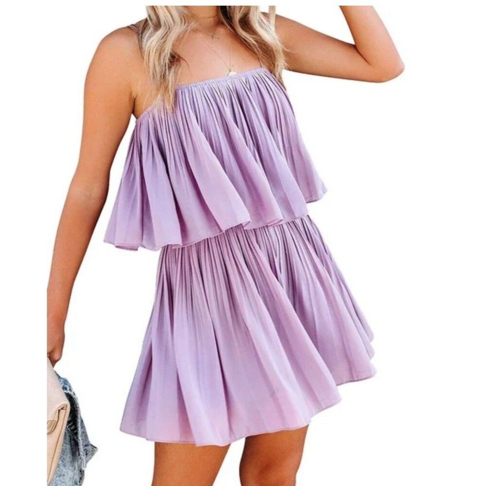 Summer Romper Dress for Womens Fasion Sleeveless Off Shoulder